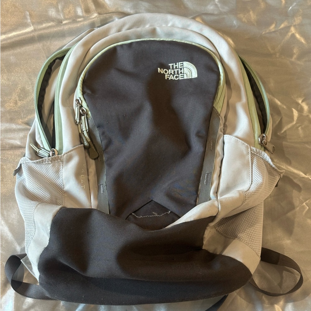 The North Face Black and Gray Backpack for Everyday Use